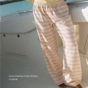 Parke striped cotton boxer pants